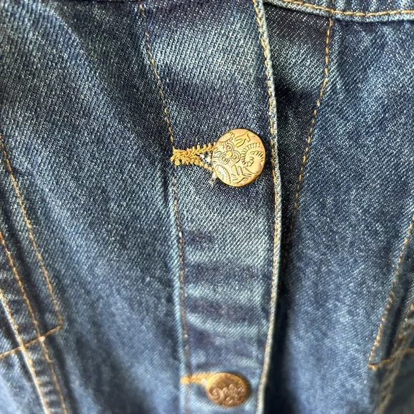 NorthStyle Blue Denim Longline Coat - Picture 3 of 5